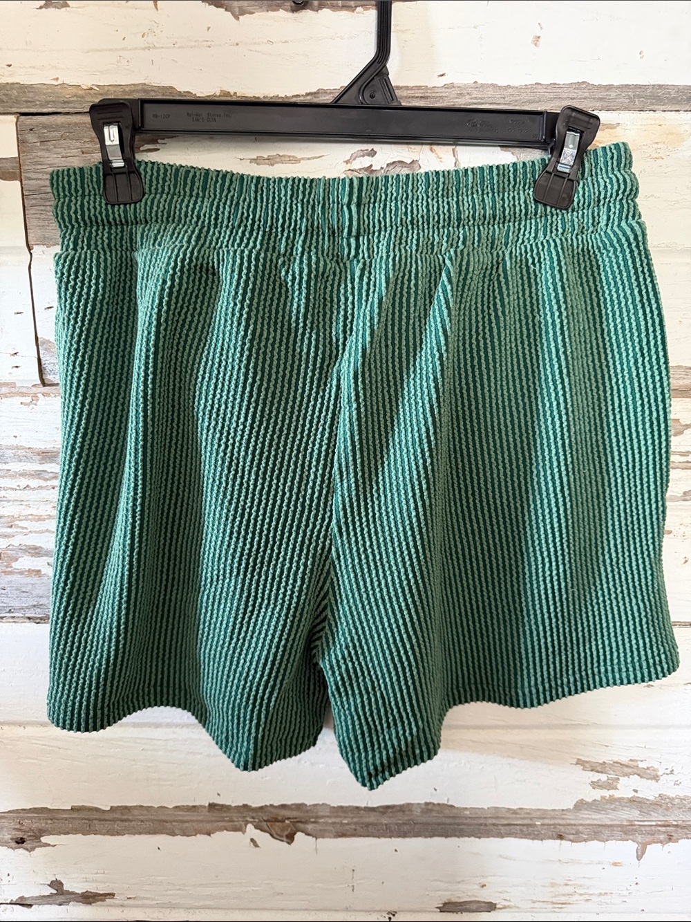 Zenana Outfitters Green Waffle Knit Shorts Set - Picture 7 of 8